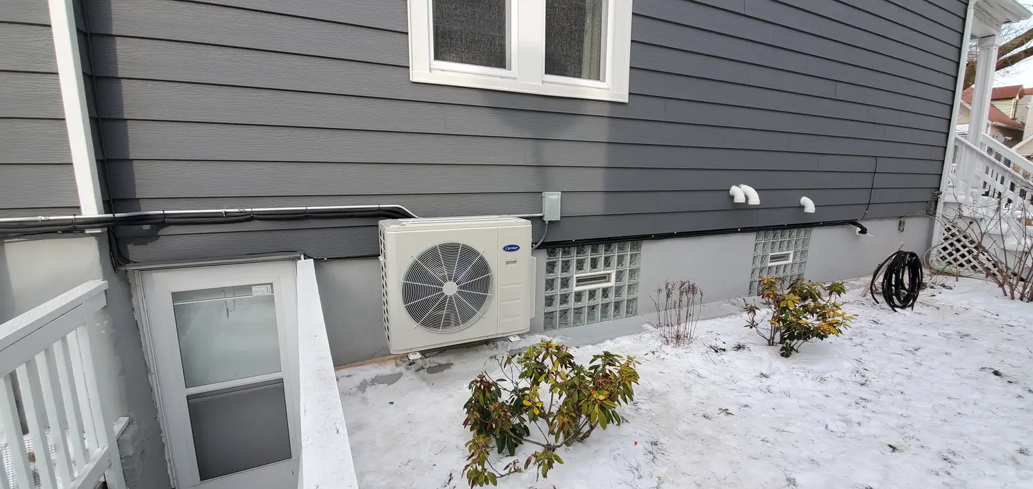 air conditioning installation during winter